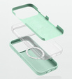 Silicone sleeve for iPhone 17 Pro, for MagSafe, anti-shock, green