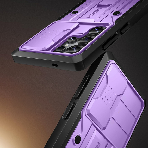 Case for Samsung Galaxy S25 Ultra – Tongate MECH Series Belt Clip, purple