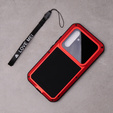 Love Mei Case for Samsung Galaxy A54 5G, armored with glass, red