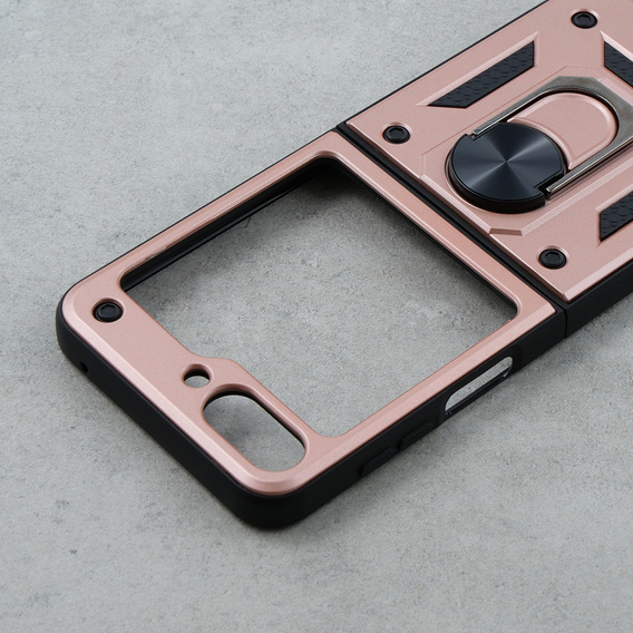 Armor Case for Samsung Galaxy Z Flip5 5G, Nox Case Ring, pink rose gold