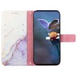 Flip case for Xiaomi Redmi Note 13 Pro 4G / Xiaomi Redmi Note 14S / Xiaomi Poco M6 Pro 4G, Wallet, Marble purple