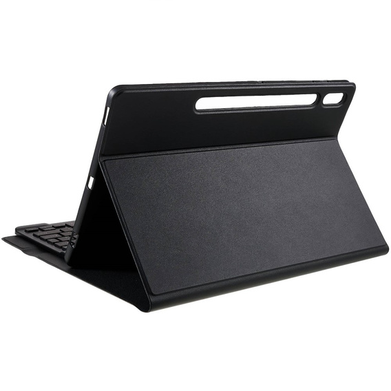Case + keyboard Galaxy Tab S7+ Plus / S8+ Plus /S7 FE T730 T733, Pen Slot, black