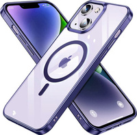 Case for iPhone 14, ERBORD Hybrid MagSafe Case, blue