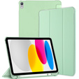 Case for iPad 10.9 2022 10 Gen, Smart Pencil, with space for stylus, green