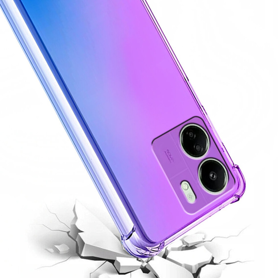 Case for Xiaomi Redmi 13C / Poco C65, Gradient Dropproof, Purple / blue