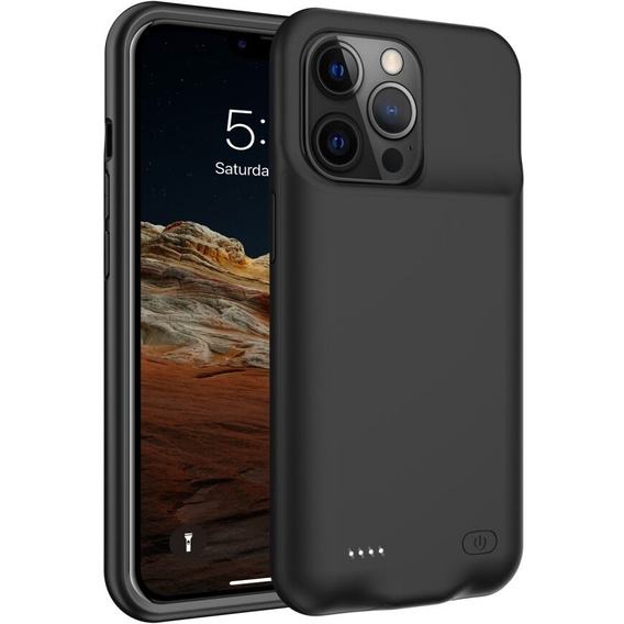 Case with 7000mAh Battery for iPhone 13 Pro Max, black