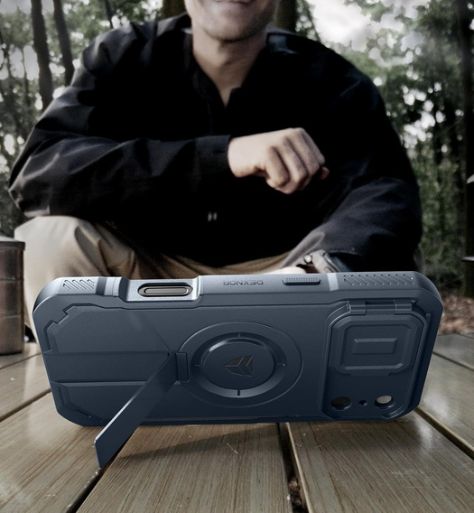 Dexnor armoured case with stand and camera shutter, for MagSafe for iPhone 17 Pro Max