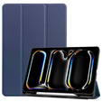 Case for iPad Pro 11 2024, Smartcase with stylus space, dark blue