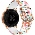 Smooth strap for Samsung Galaxy Watch Active 22mm, Bird and Flower