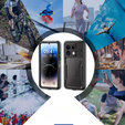 IP68 Waterproof Case for Xiaomi Redmi Note 13 Pro 5G, Redpepper, black