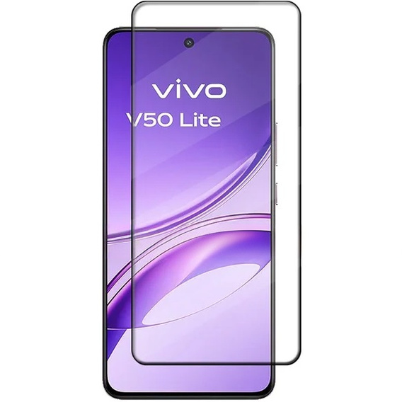 3D Tempered Glass for Vivo V50 Lite 4G / 5G, black frame
