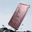 Armored case for Samsung Galaxy A55, Dexnor Full Body (Two Frames), pink