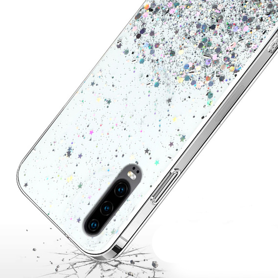 Case for Huawei P30, Glittery, transparent