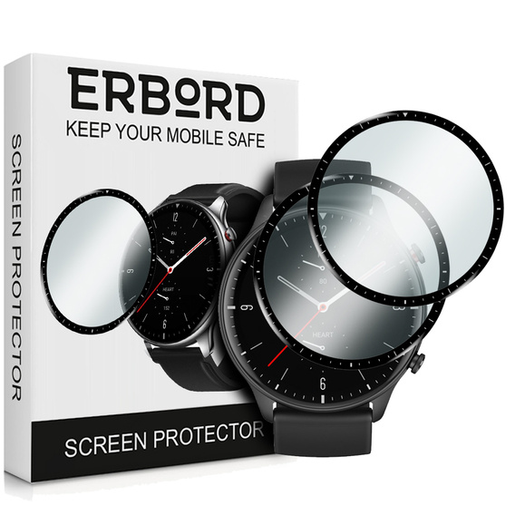 2x ERBORD Hybrid Glass for Amazfit GTR 2