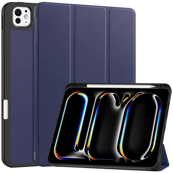 Case for iPad Pro 11" 2024 (5 gen.), Smartcase with stylus space, dark blue