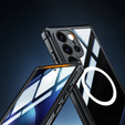 Case for Samsung Galaxy S25 Ultra, Shockproof, with glass, for MagSafe, black
