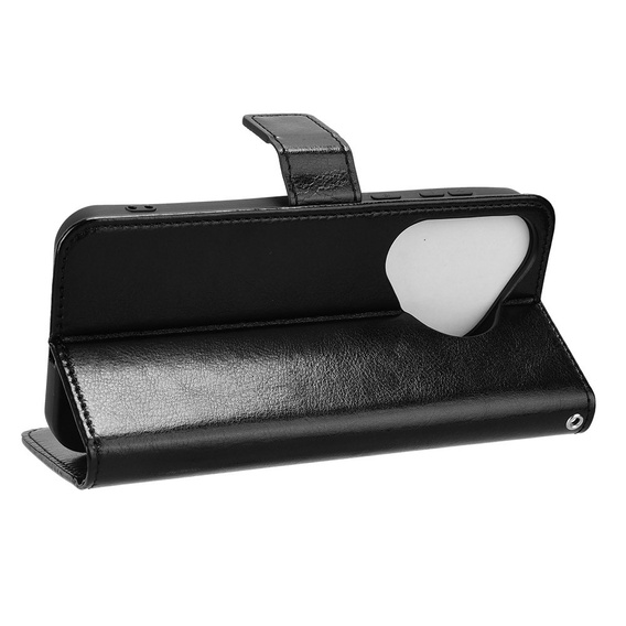 Flip case for Huawei Pura 70, Crazy Horse Wallet, black