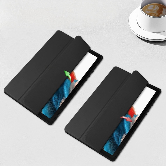 Case for Samsung Galaxy Tab A9+, Smartcase Hybrid, with stylus space, black