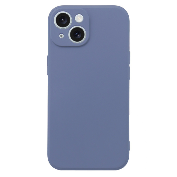Case for iPhone 15 Plus, Silicone Lite, grey