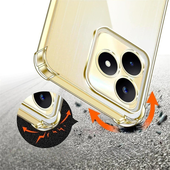 Case for Realme Note 50, Dropproof, transparent