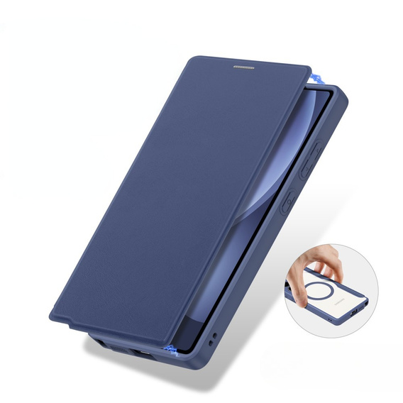 Dux Ducis Case for Samsung Galaxy S25 Ultra, Skin X Pro, MagSafe, dark blue