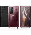Armored case for Samsung Galaxy S23 Ultra, Dexnor Full Body (Two Frames), red