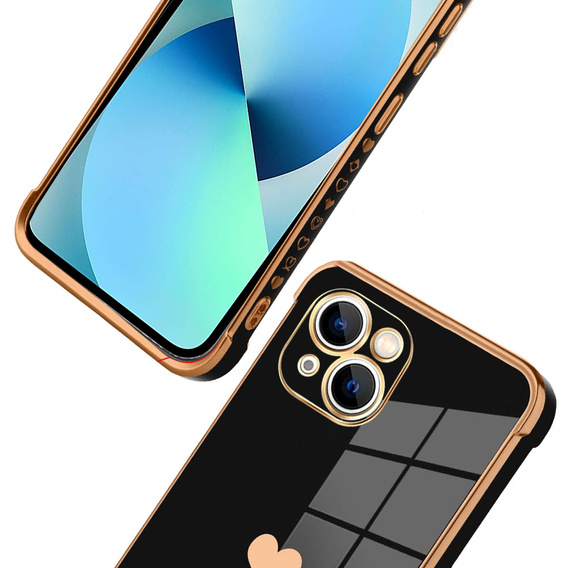 Case for Apple iPhone 13, Electro heart, black