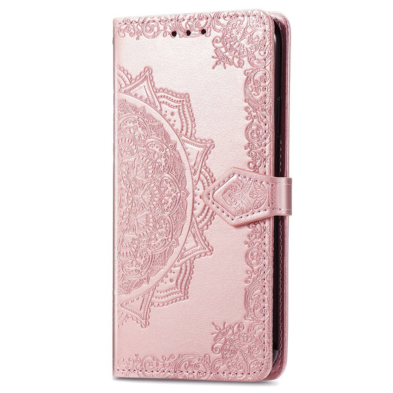 Flip case for Xiaomi 14T Pro, Mandala, pink rose gold