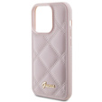 Guess Quilted Metal Logo Case for iPhone 15 Pro
