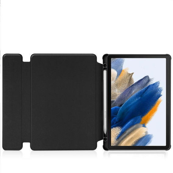 Keyboard case for Samsung Galaxy Tab A9+, Rotary 360° Leather, black