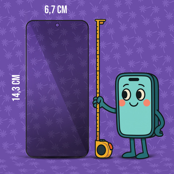 Shy Palm Privacy Tempered Glass for Samsung Galaxy S24