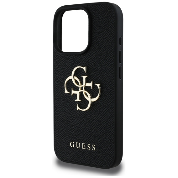 GUESS Grained Big 4G and Classic Logo case for iPhone 16 Pro