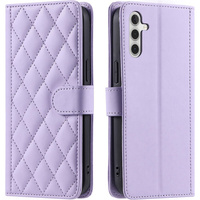 Flip case for Samsung Galaxy A16, Rhombus Crossbody Leather, purple