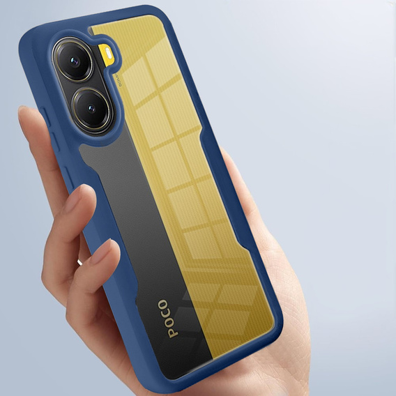 Case for Xiaomi Poco X7 Pro 5G, Shockproof, with film, blue