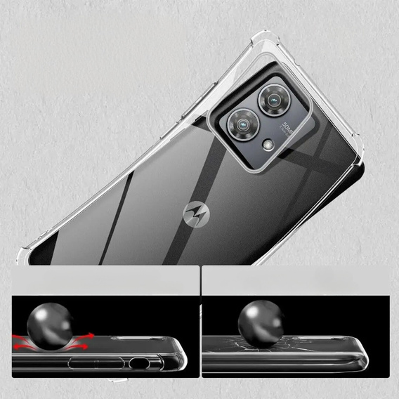 Case for Motorola Edge 40 Neo, Dropproof, transparent