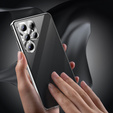 Case for Samsung Galaxy S25 Ultra, Privacy Dual Glass, silver