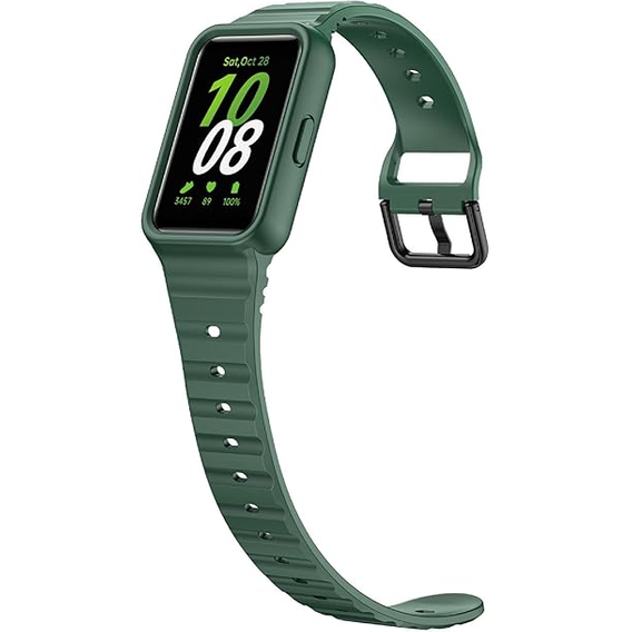 Silicone Strap with Case for Samsung Galaxy Fit 3