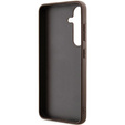 GUESS Case for Samsung Galaxy A55, 4G Big Metal Logo, brown