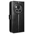Flip case for Honor Magic 6 Pro 5G, Crazy Horse Wallet, black