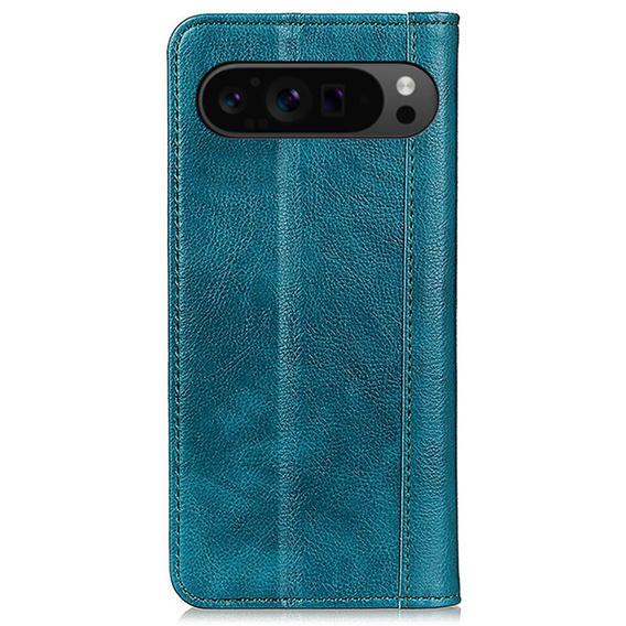 Flap case for Google Pixel 10 Pro XL / 9 Pro XL, with pocket, leather, green