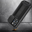Case for iPhone 15 Pro Max, R-JUST CamShield Slide, armoured, black