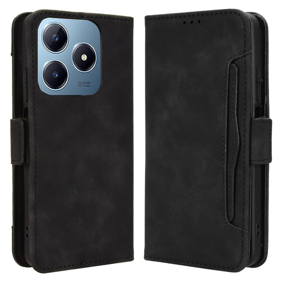 Flip case for Realme C61, Card Slot, black