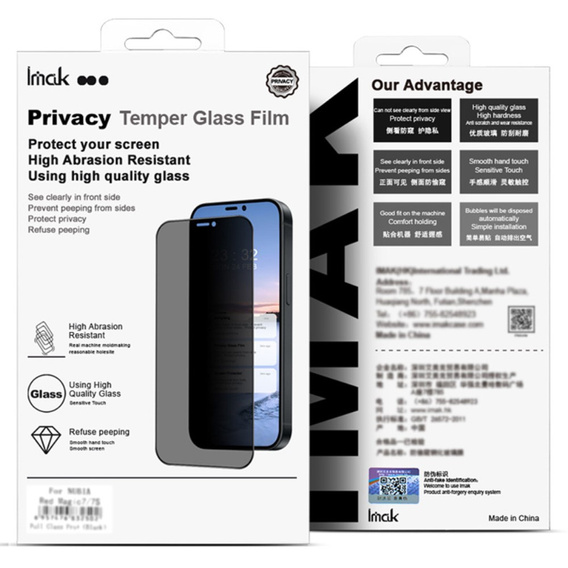 IMAK Privacy Tempered Glass for Motorola Edge 50 Pro / 50 Ultra / 50 Fusion