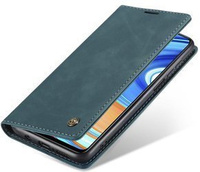 CASEME case for Xiaomi do Redmi Note 9s / 9 Pro, Leather Wallet Case, blue