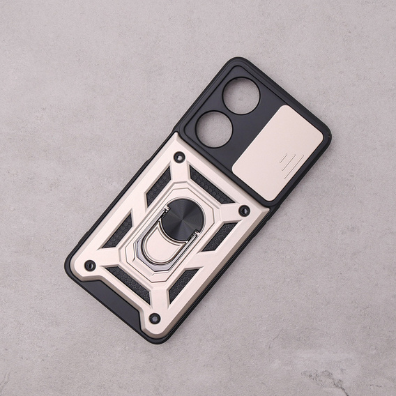 Case for Oppo A98 5G, CamShield Slide, gold