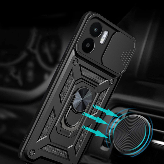 Case for Xiaomi Redmi A1 4G / A2 4G, CamShield Slide, black