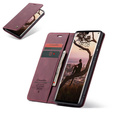 CASEME case for Huawei P30 Pro, Leather Wallet Case, maroon