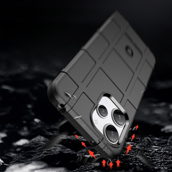 Case for Xiaomi Redmi 12 4G, Rugged Shield, black