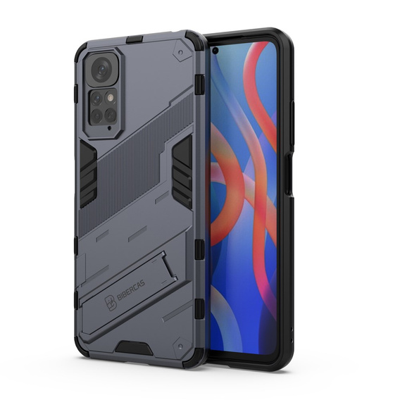 Case for Xiaomi Redmi Note 11/11S, Military kickstand, blue