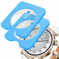 2x ERBORD Tempered Glass for Huawei Watch GT 5 41mm, with mounting frame